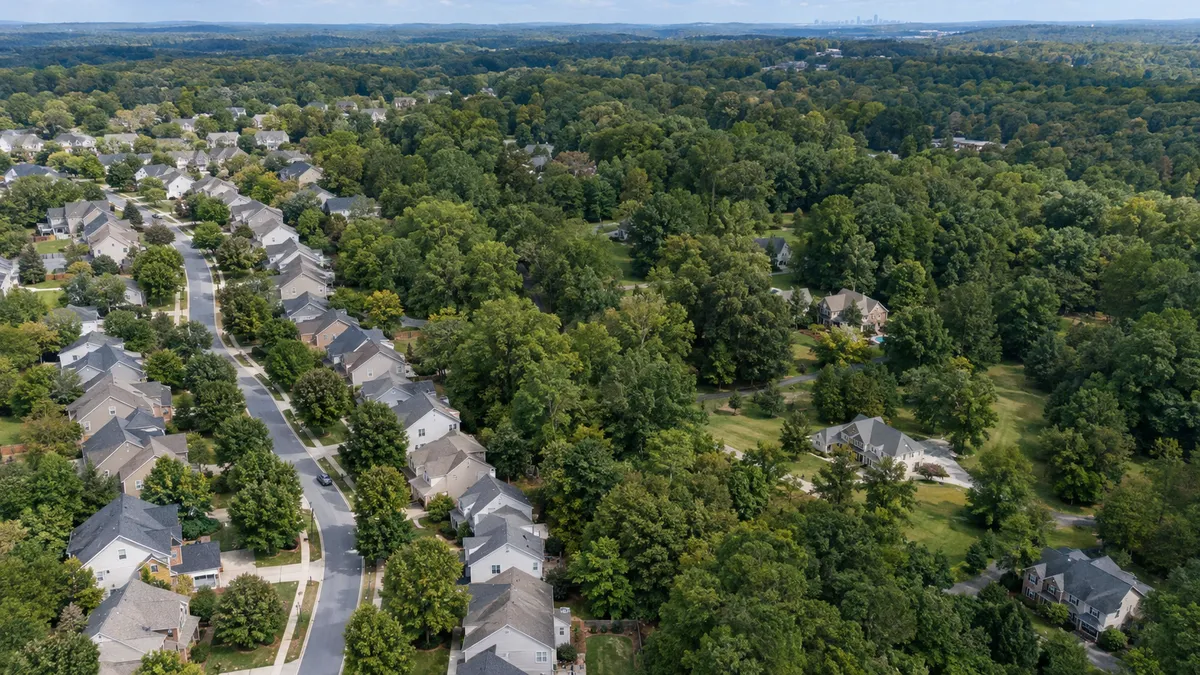 Comparison of residential density patterns in North Fulton County neighborhoods