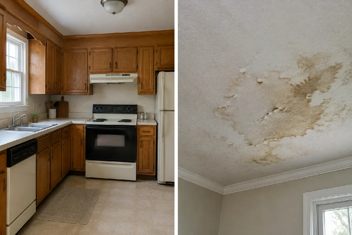 Comparison of cosmetic wear versus structural repair needs in a home
