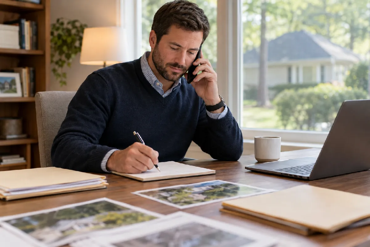Investor conducting due diligence on investment property financing options